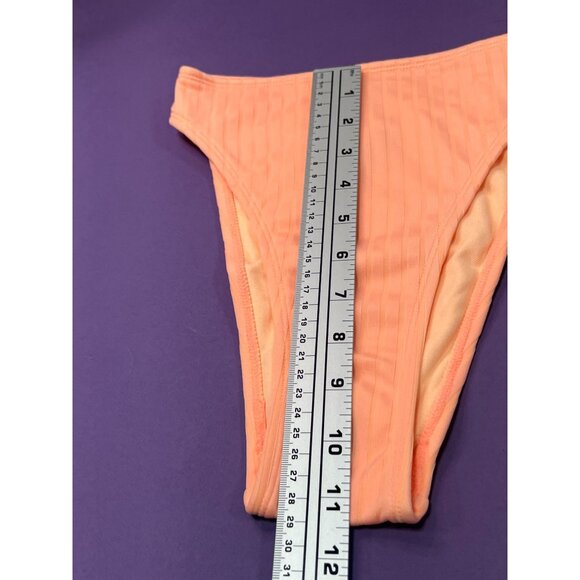 Wild Fable - Women's Ribbed High Leg Cheeky High Waist Bikini Bottom - XXS (00) - Picture 6 of 11